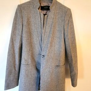 Zara Basic Collection COAT GRAY!  XS